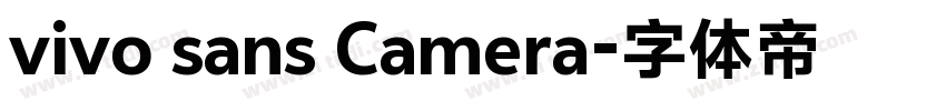 vivo sans Camera字体转换